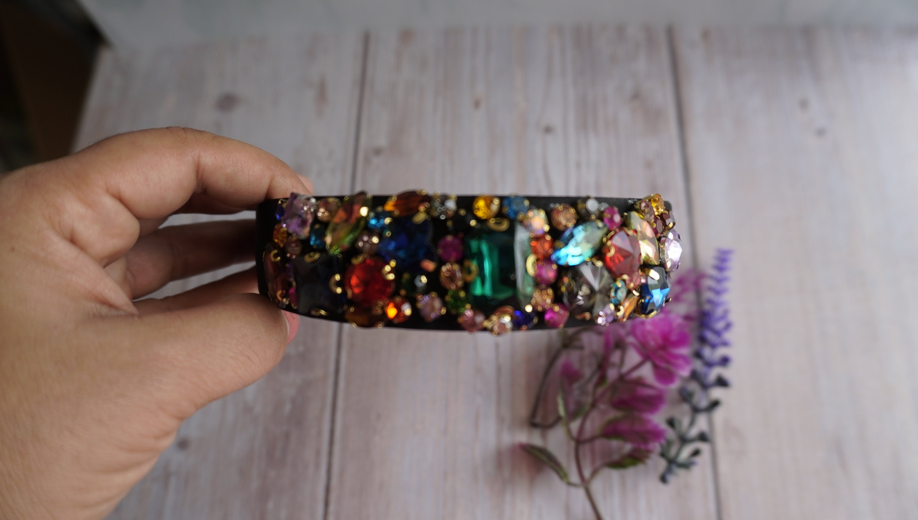 Multicolour sparkle headband
