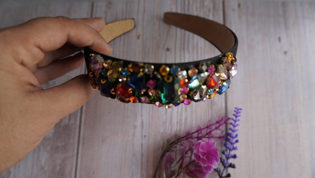 Multicolour sparkle headband
