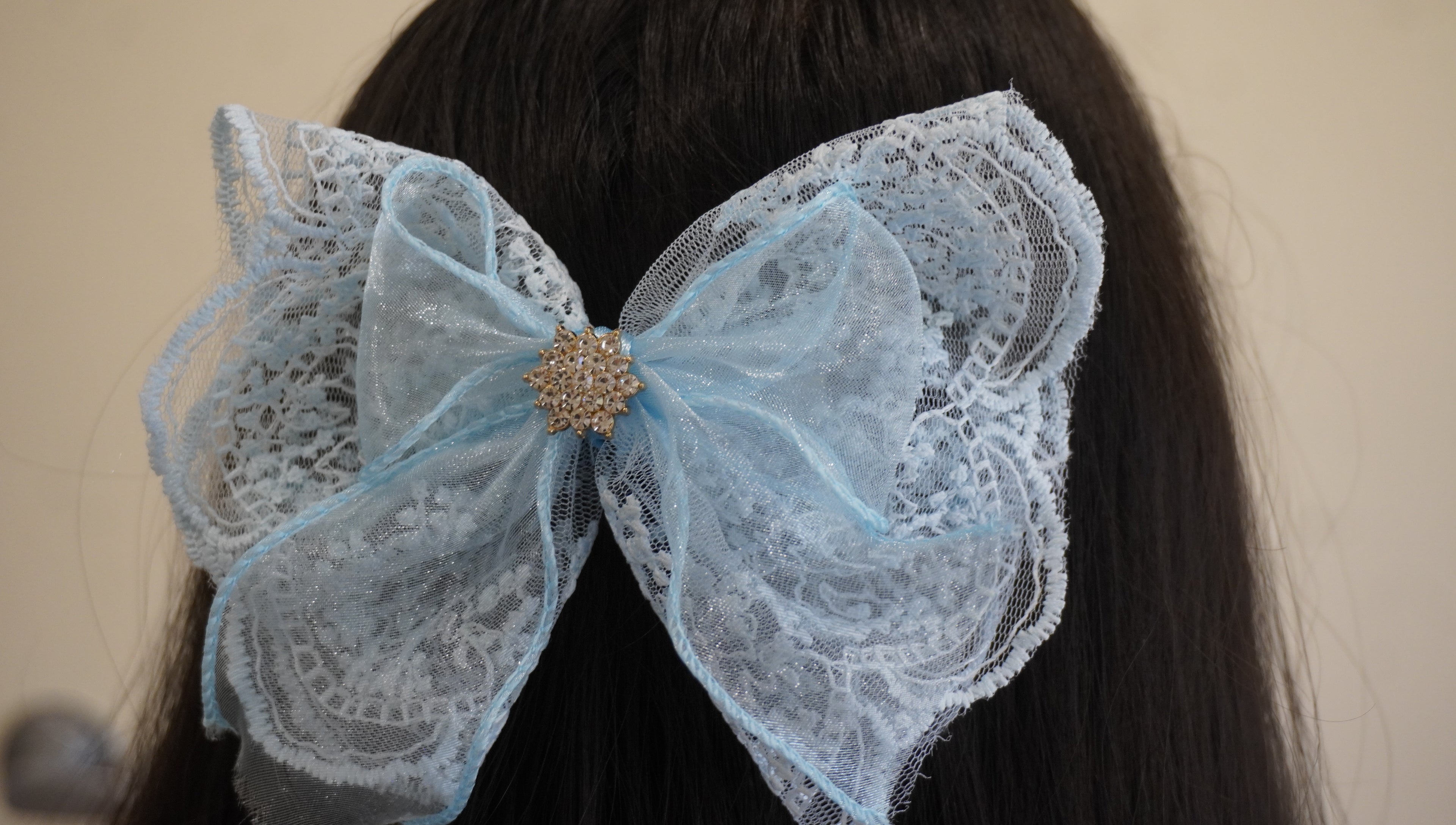Blue Bow Backclip