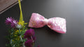 Pink sequence bow clip