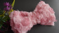 Pink lace bow clip
