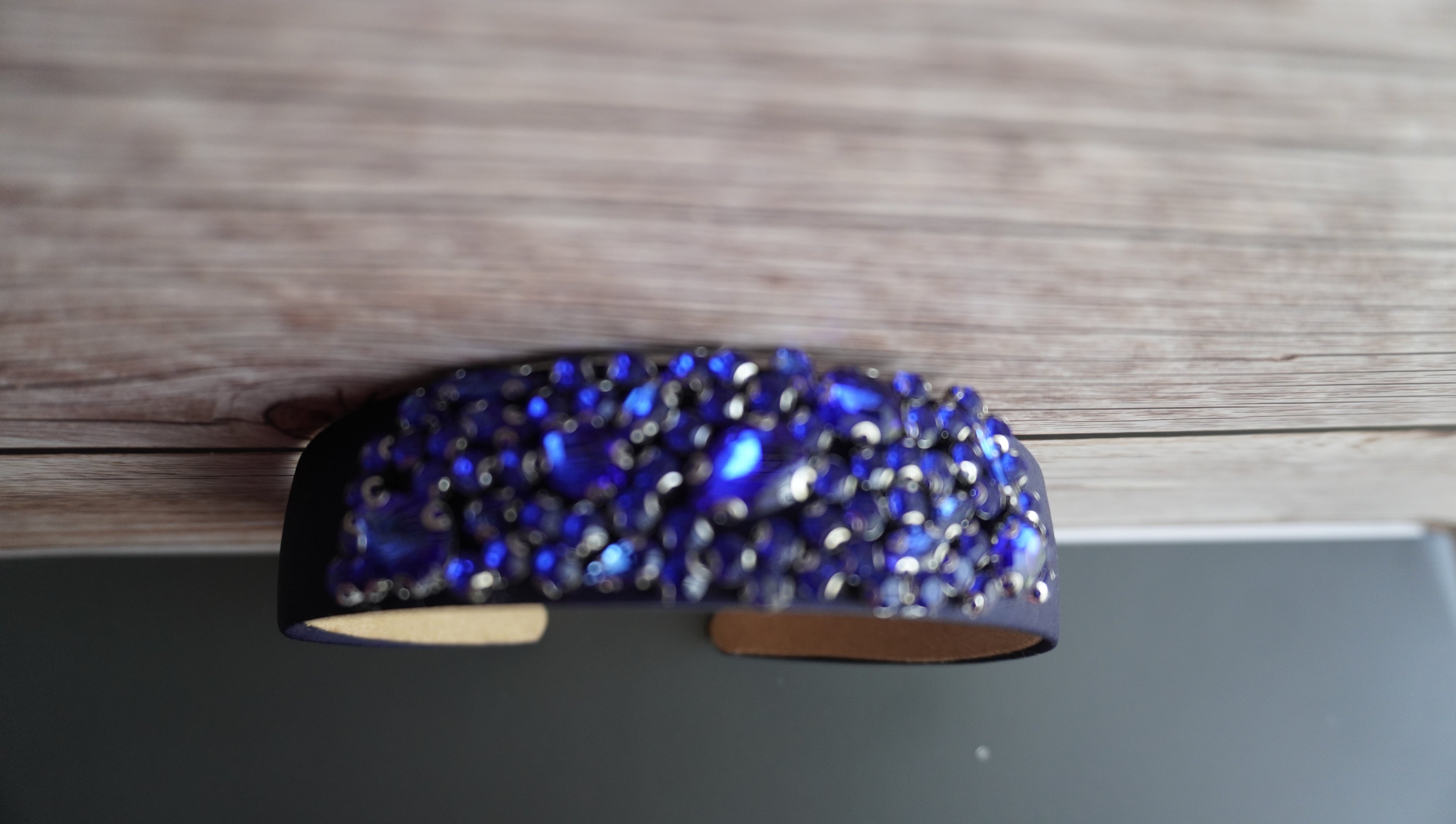 Royal blue stones headband